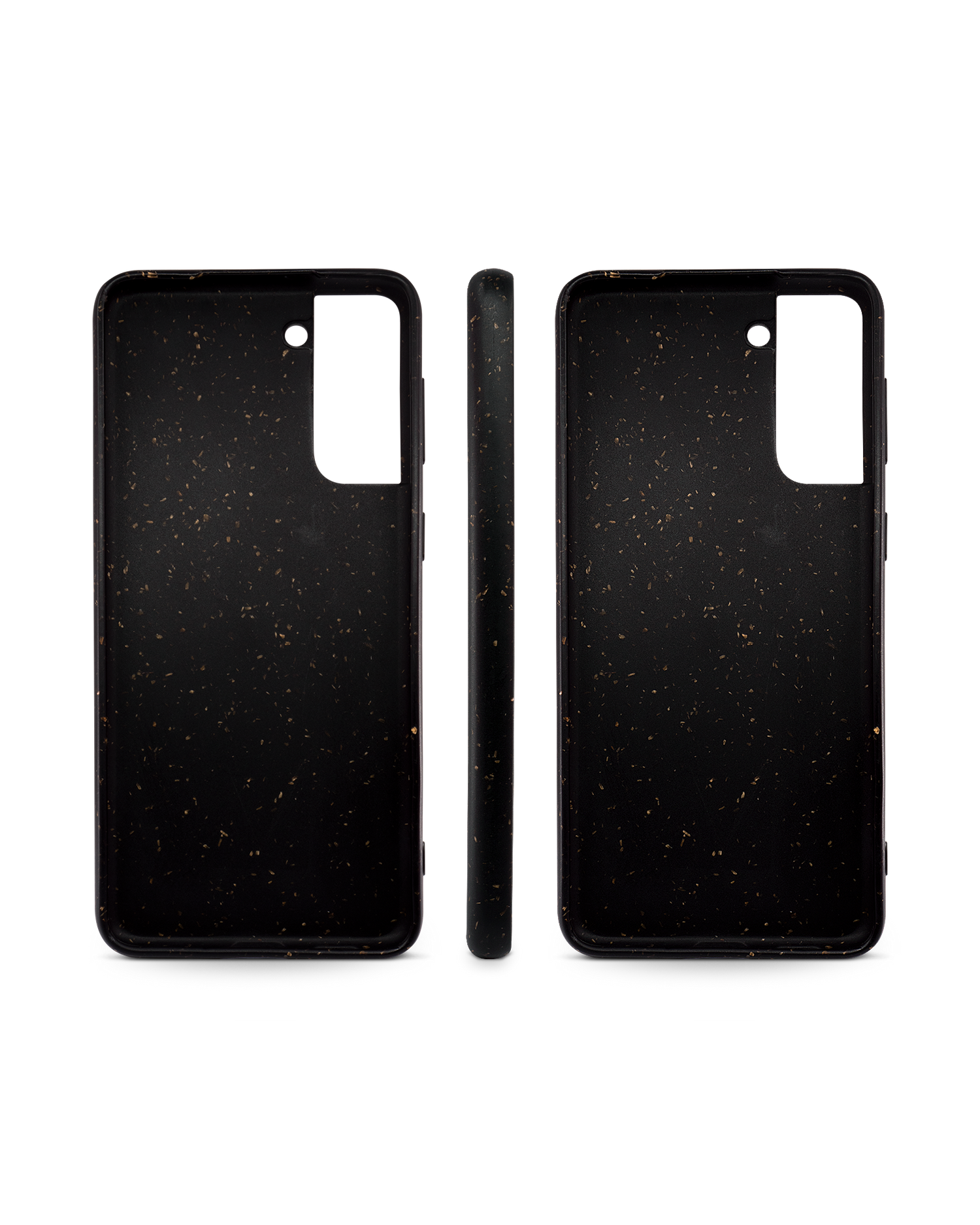 Black Eco-Friendly Phone Case for Samsung Galaxy S21 Plus: Side Views