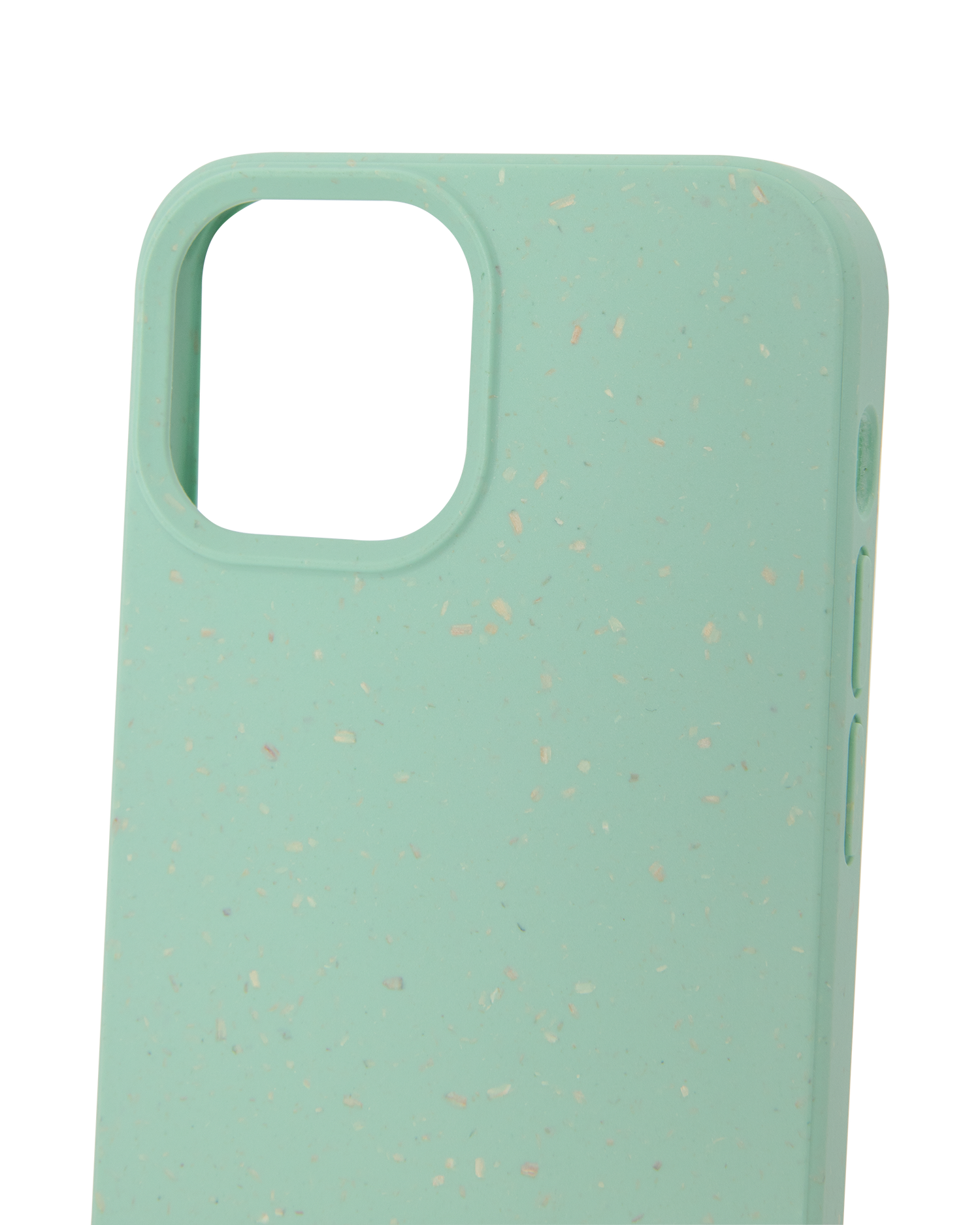 Light Green Eco-Friendly Phone Case for Apple iPhone 13 mini: Details outside