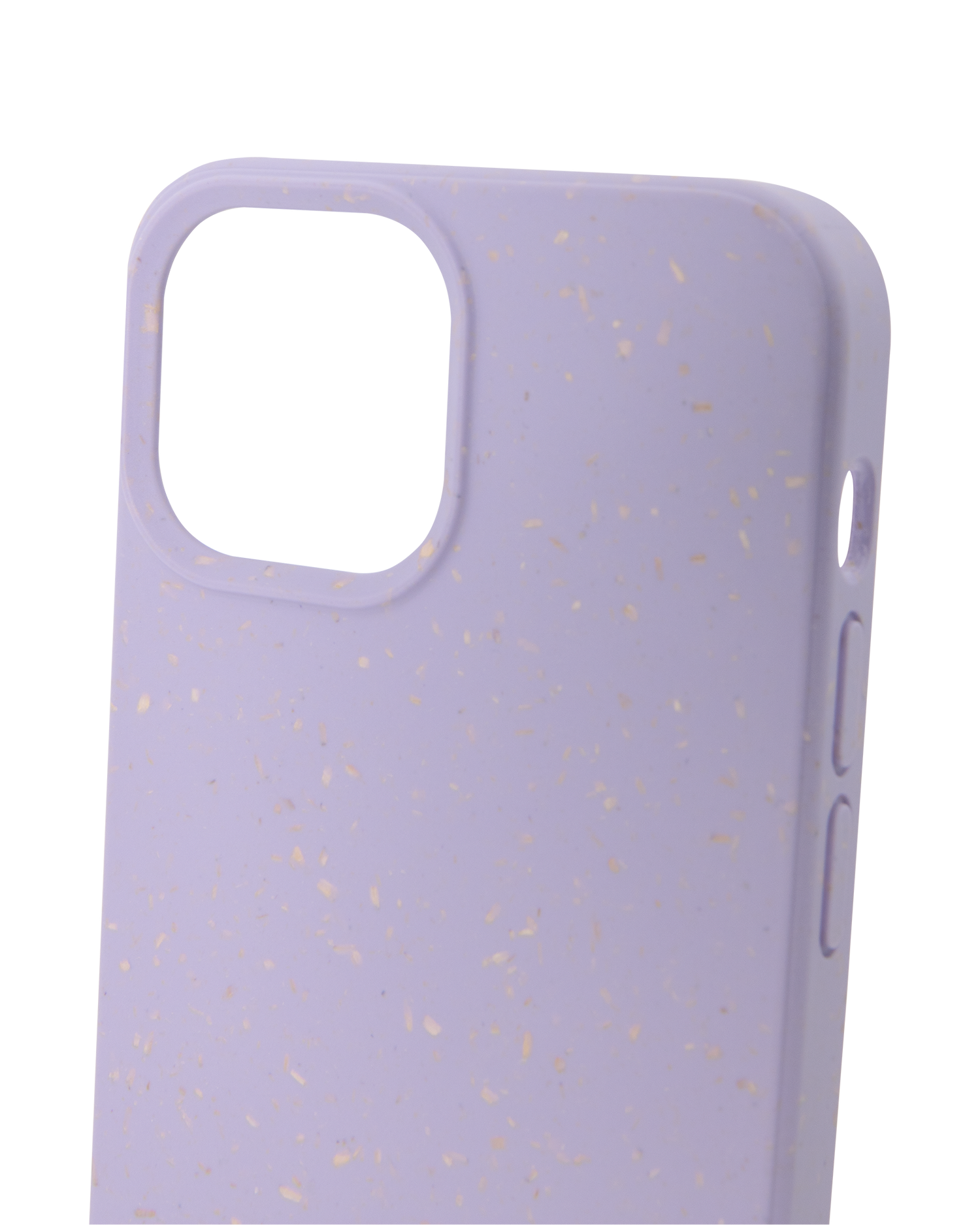 Purple Eco-Friendly Phone Case for Apple iPhone 13 mini: Details outside