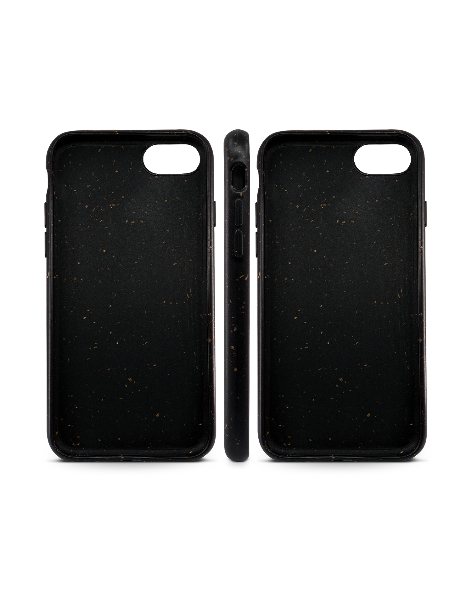 Black Eco-Friendly Phone Case for Apple iPhone 7, Apple iPhone 8, Apple iPhone SE (2020), Apple iPhone SE (2022): Side Views