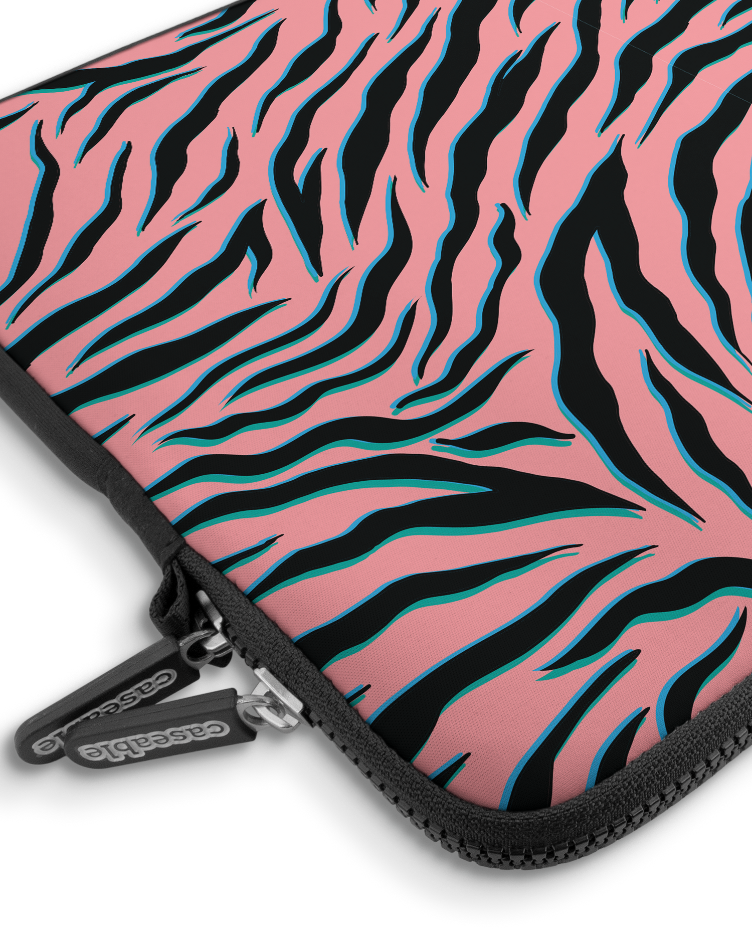 Pink Zebra Premium Laptop Bag 15 inch with device inside