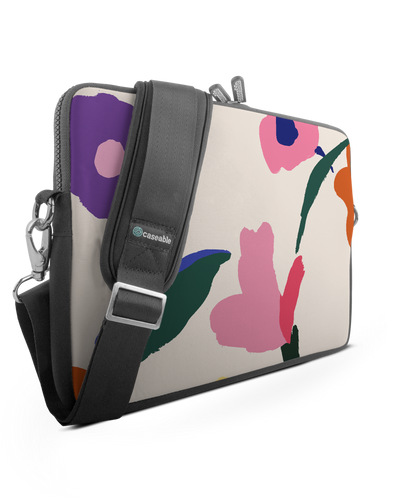 Handpainted Blooms Premium Laptop Bag 13-14 inch