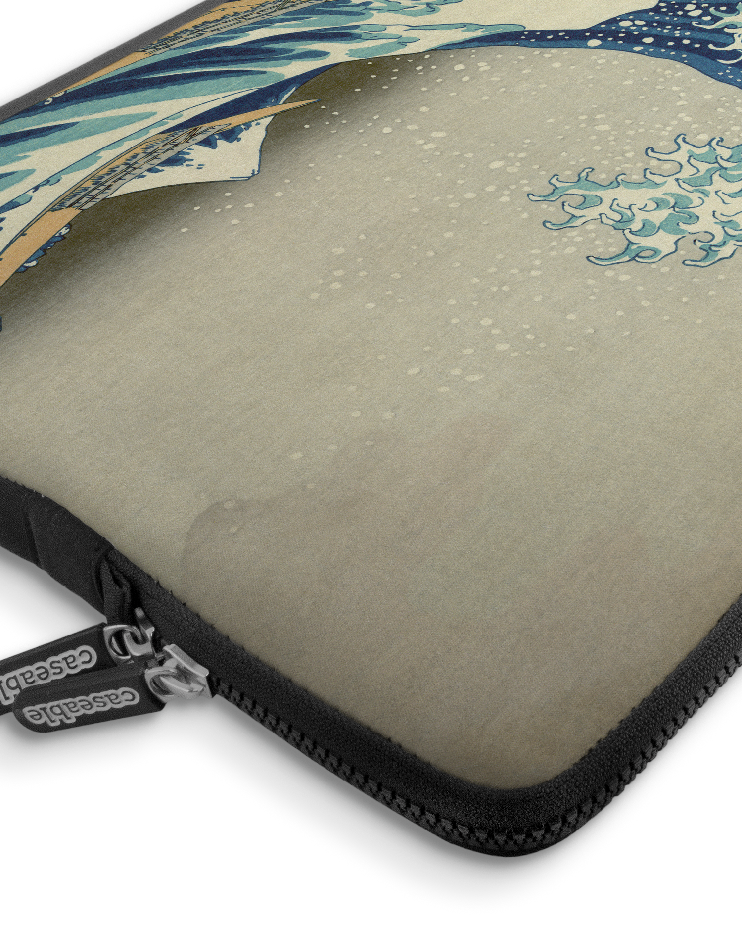 Great Wave Off Kanagawa By Hokusai Premium Laptop Bag 17 inch with device inside