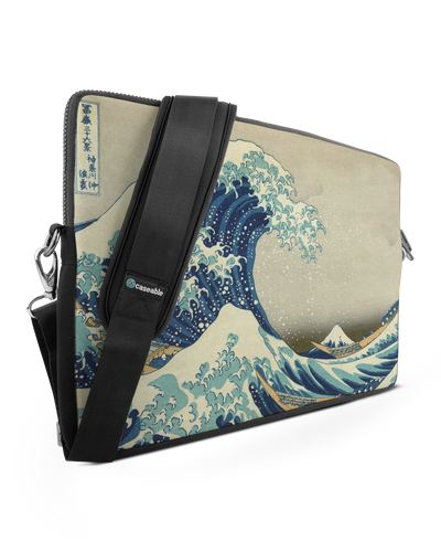 Great Wave Off Kanagawa By Hokusai Premium Laptop Bag 17 inch
