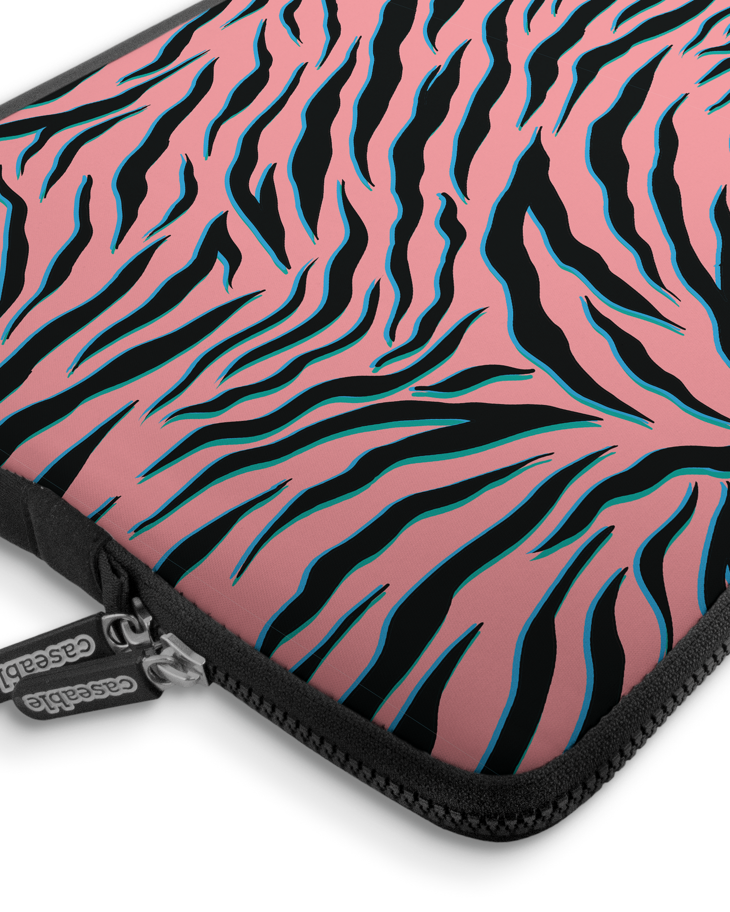 Pink Zebra Premium Laptop Bag 17 inch with device inside