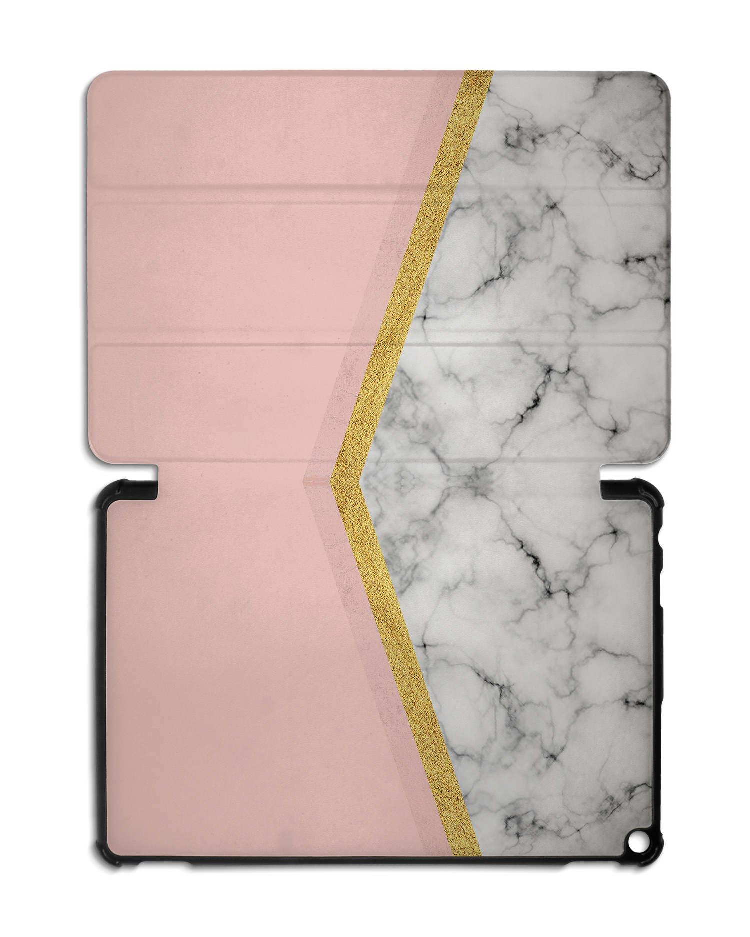 Marble Slice Tablet Smart Case for Amazon Fire HD 10 (2021): Opened