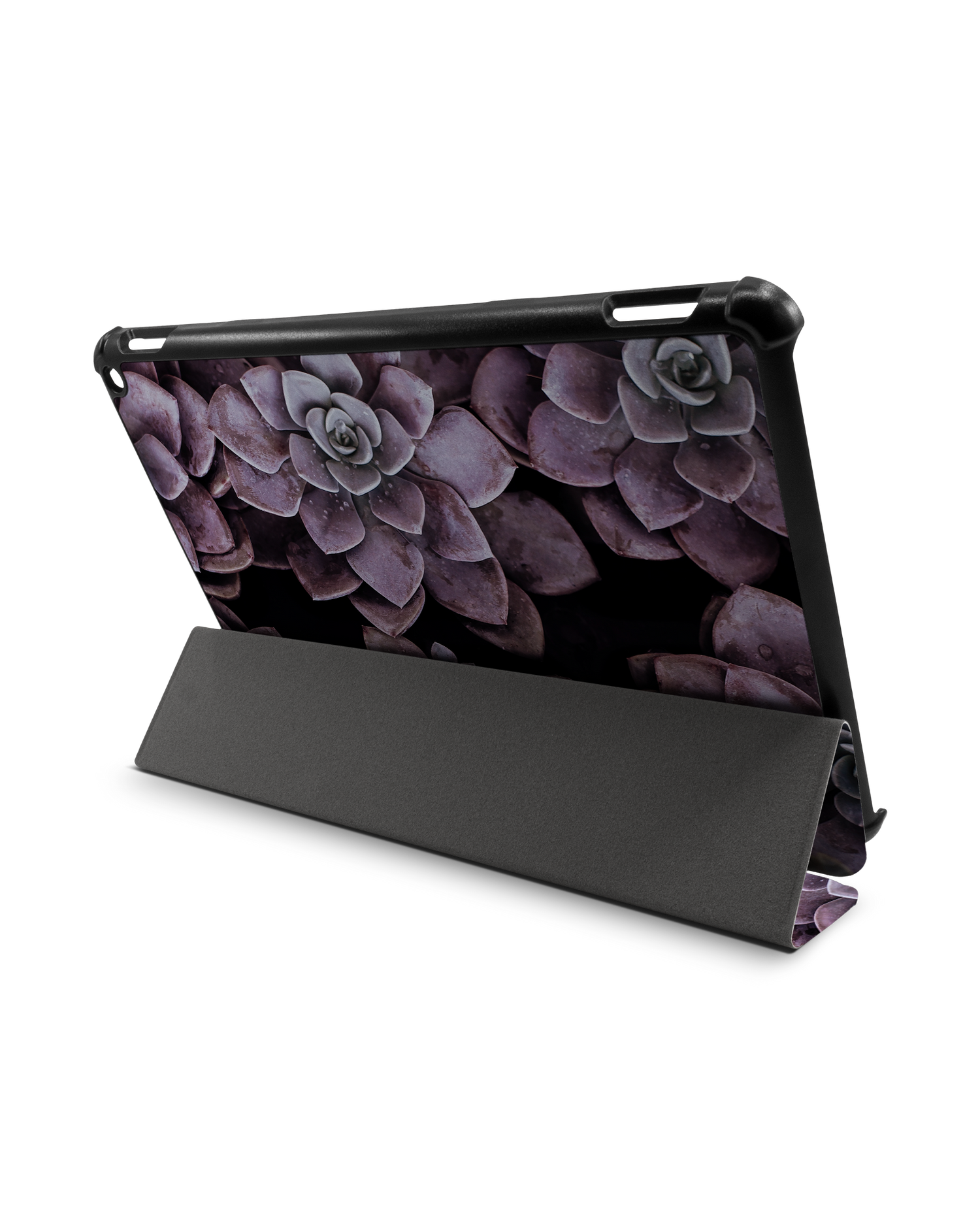 Purple Succulents Tablet Smart Case for Amazon Fire HD 10 (2021): Used as Stand