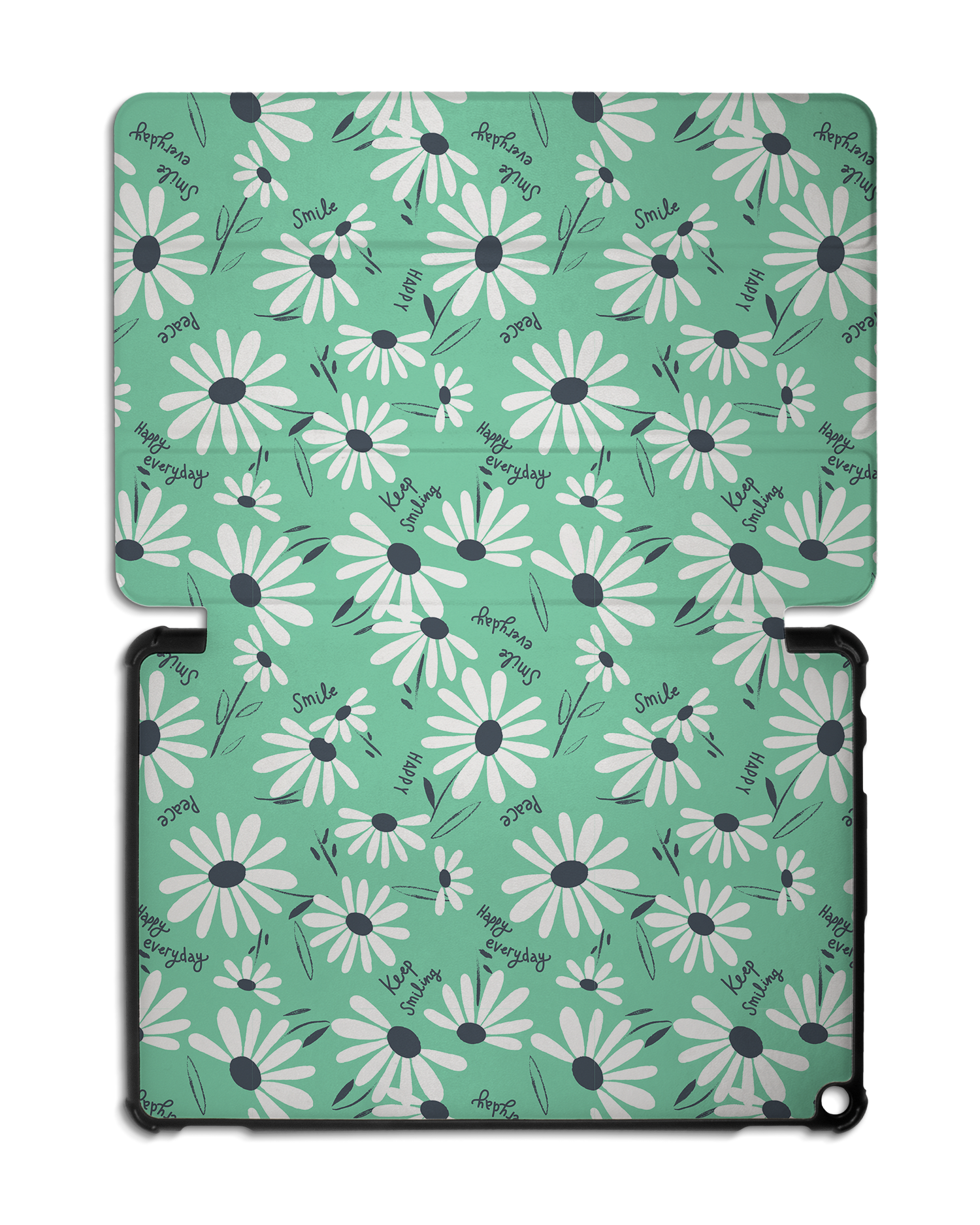 Positive Daisies Tablet Smart Case for Amazon Fire HD 10 (2021): Opened