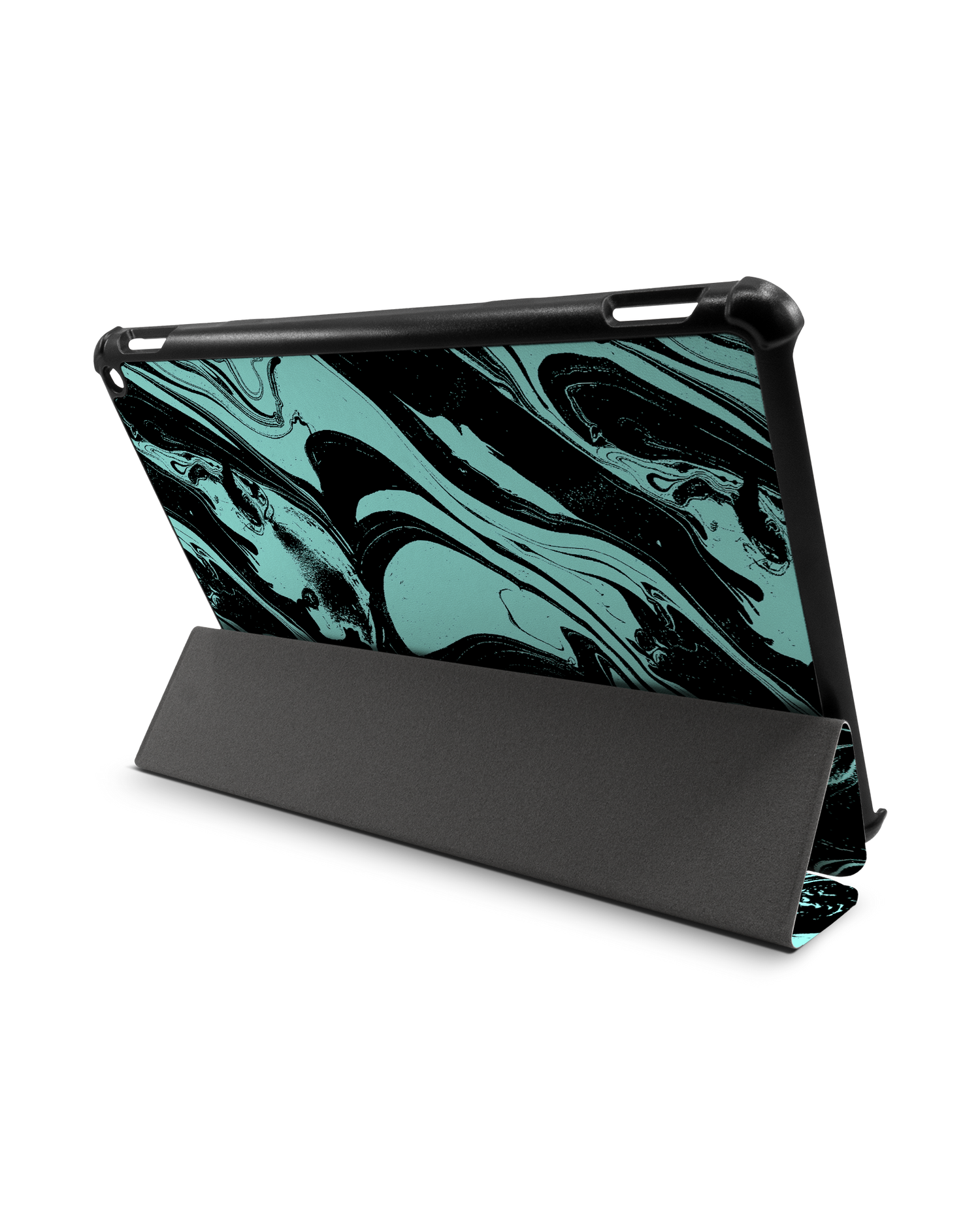 Mint Swirl Tablet Smart Case for Amazon Fire HD 10 (2021): Used as Stand