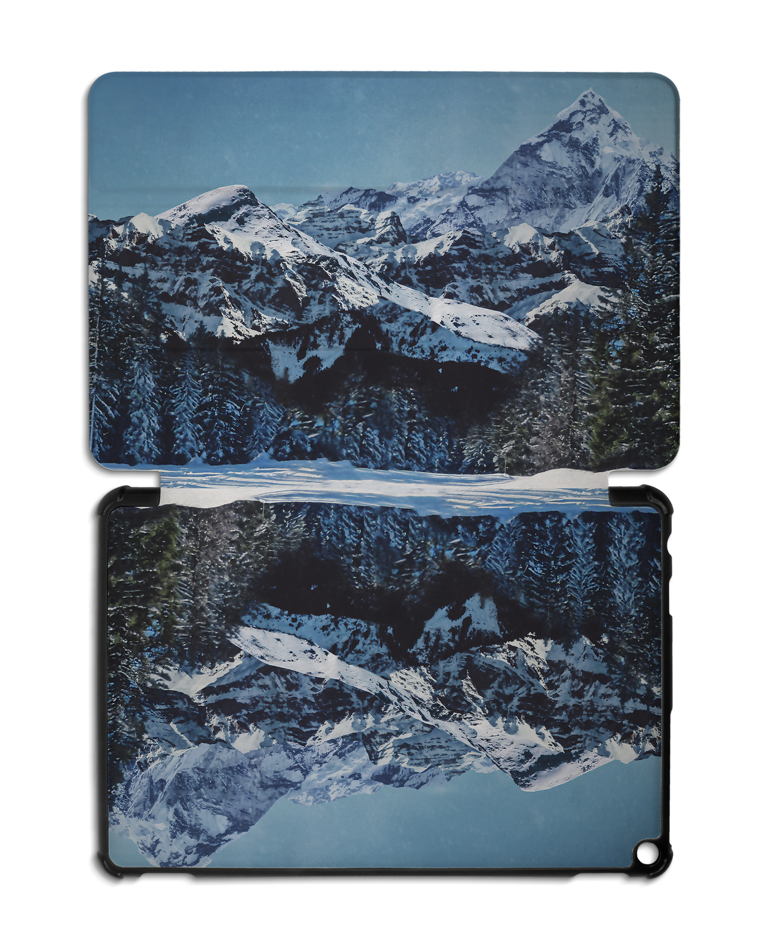 Winter Landscape Tablet Smart Case Amazon Fire HD 10 (2021): Opened