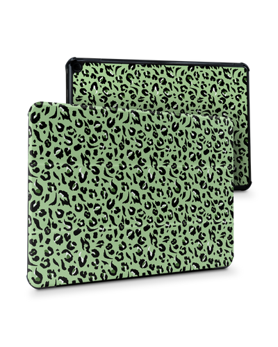 Mint Leopard Tablet Smart Case for Amazon Fire HD 10 (2021): Front View