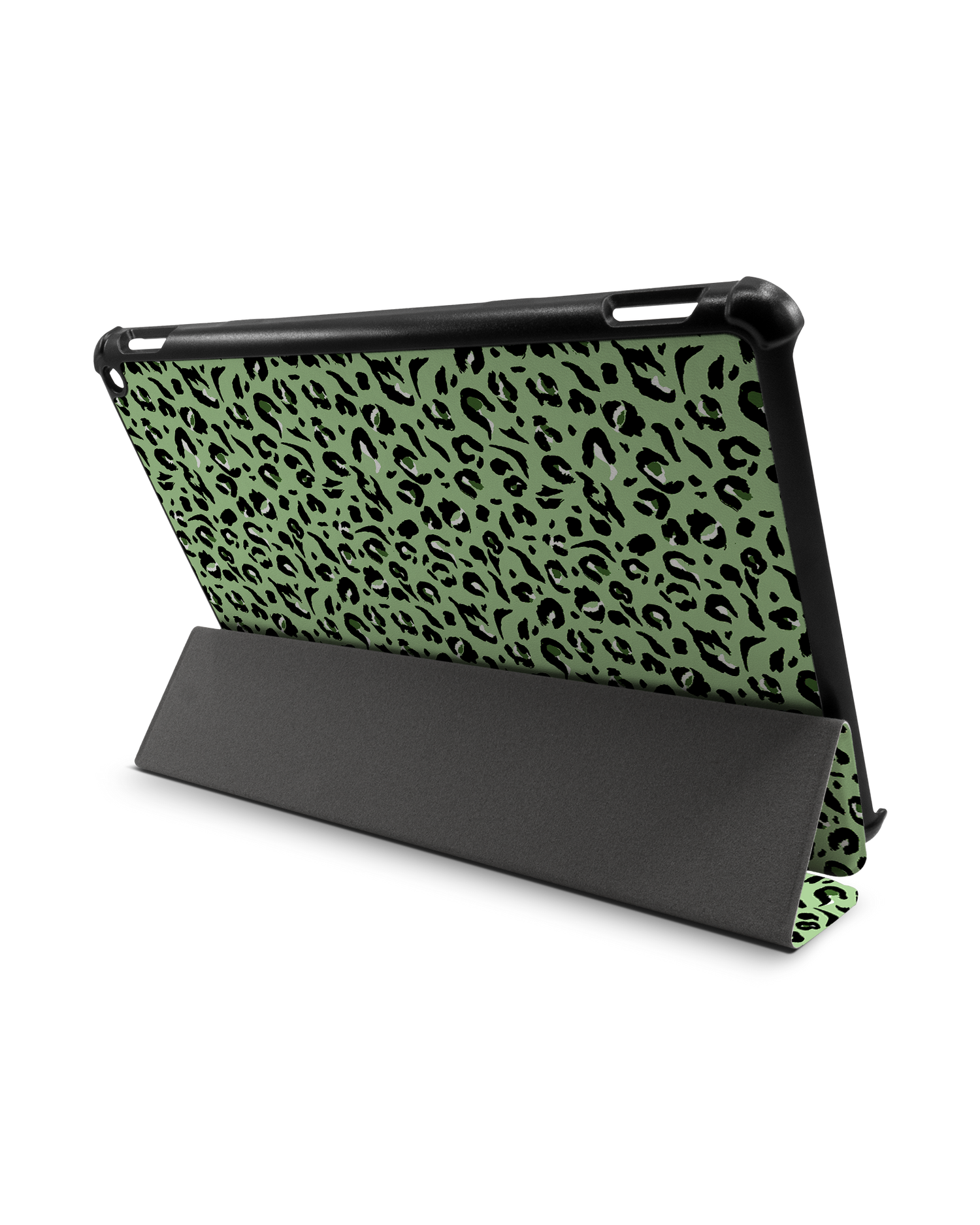 Mint Leopard Tablet Smart Case for Amazon Fire HD 10 (2021): Used as Stand