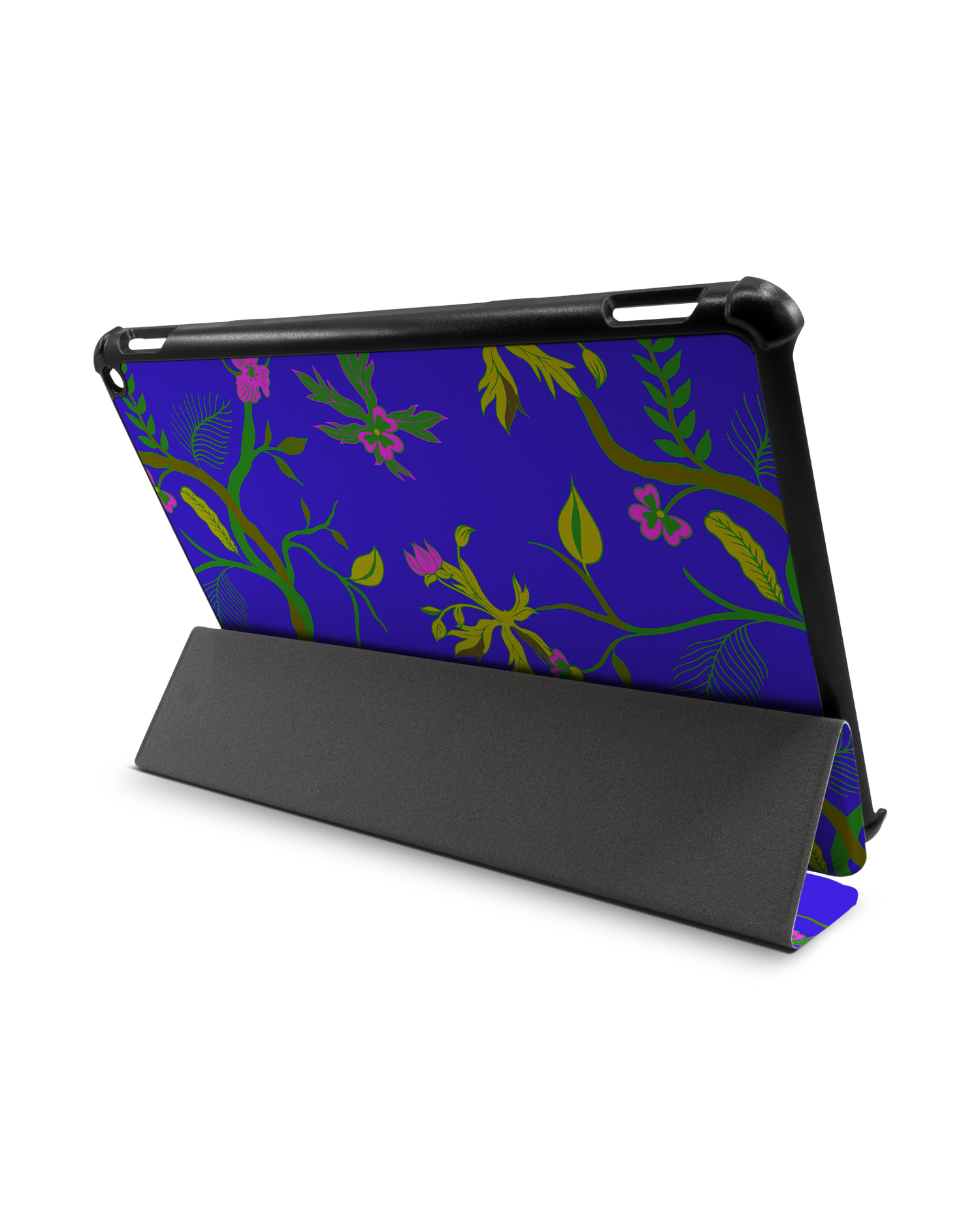 Ultra Violet Floral Tablet Smart Case for Amazon Fire HD 10 (2021): Used as Stand