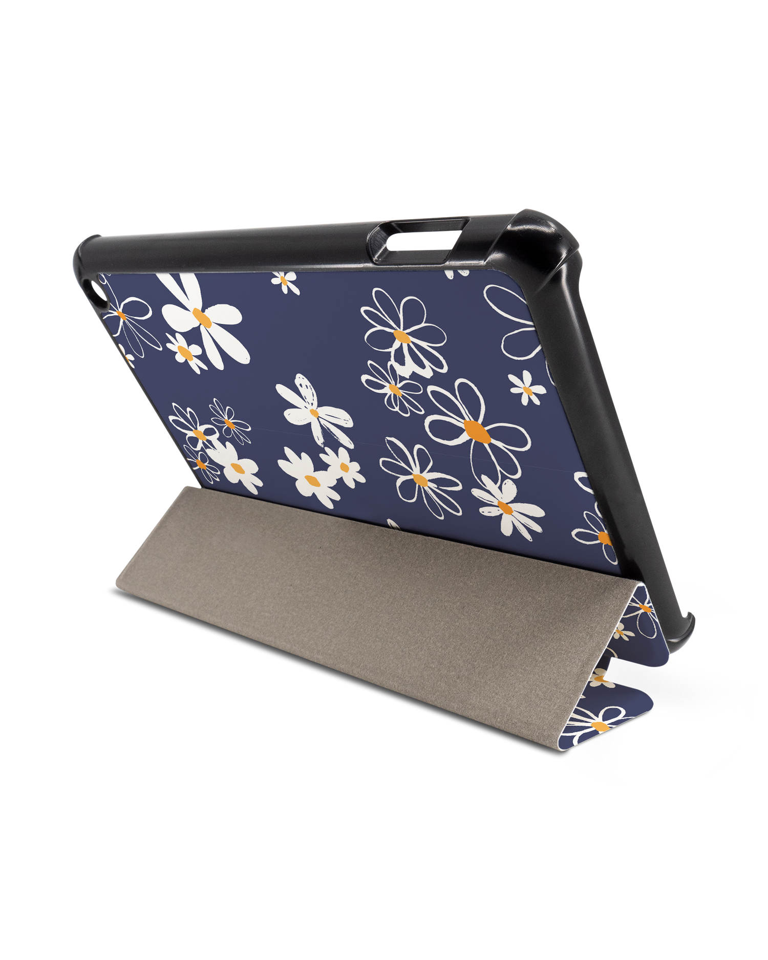 Navy Daisies Tablet Smart Case for Amazon Fire 7 (2022): Used as Stand