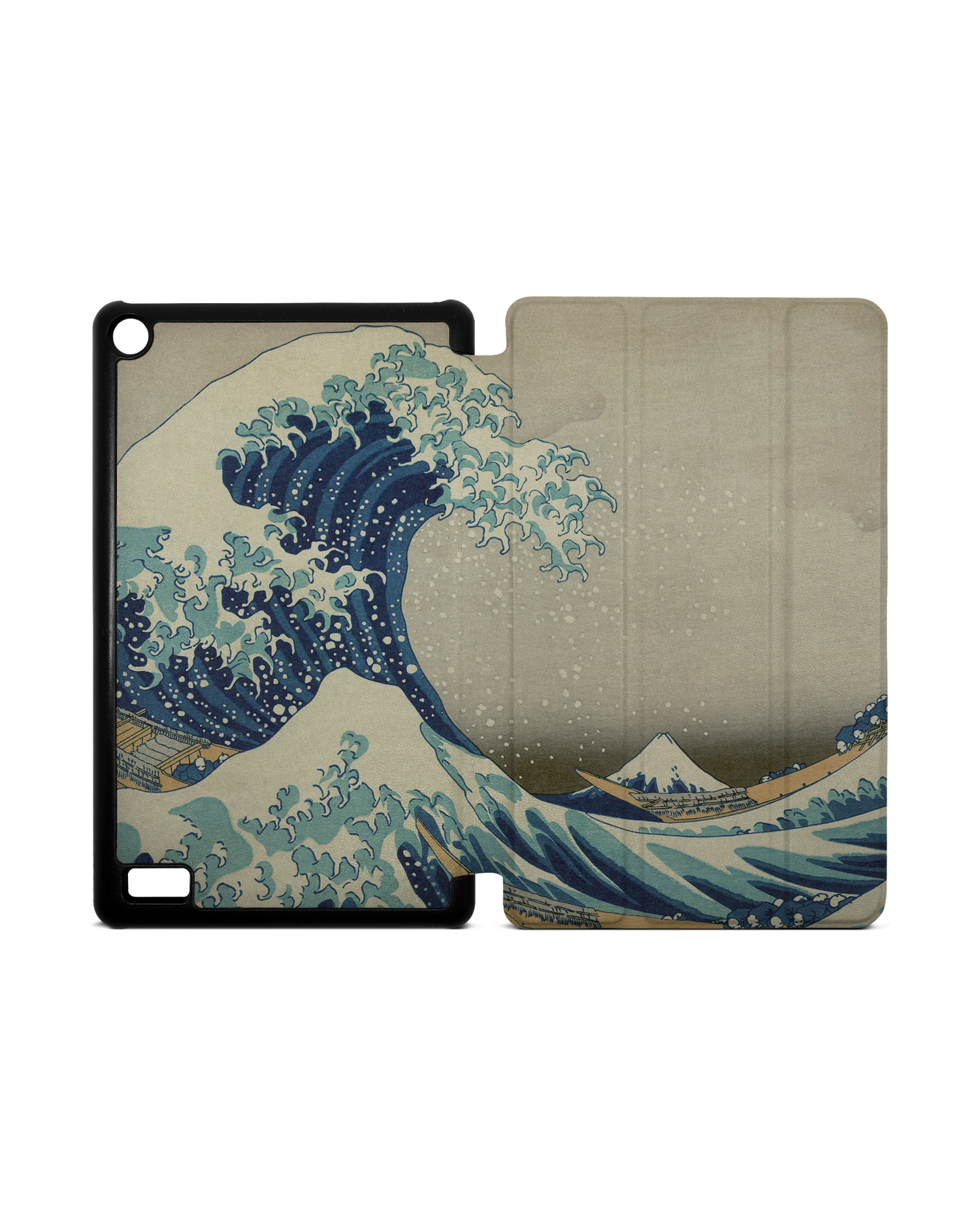 Great Wave Off Kanagawa By Hokusai Tablet Smart Case for Amazon Fire 7: Opened