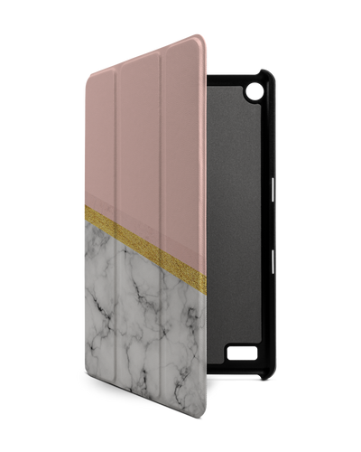 Marble Slice Tablet Smart Case for Amazon Fire 7: Front View