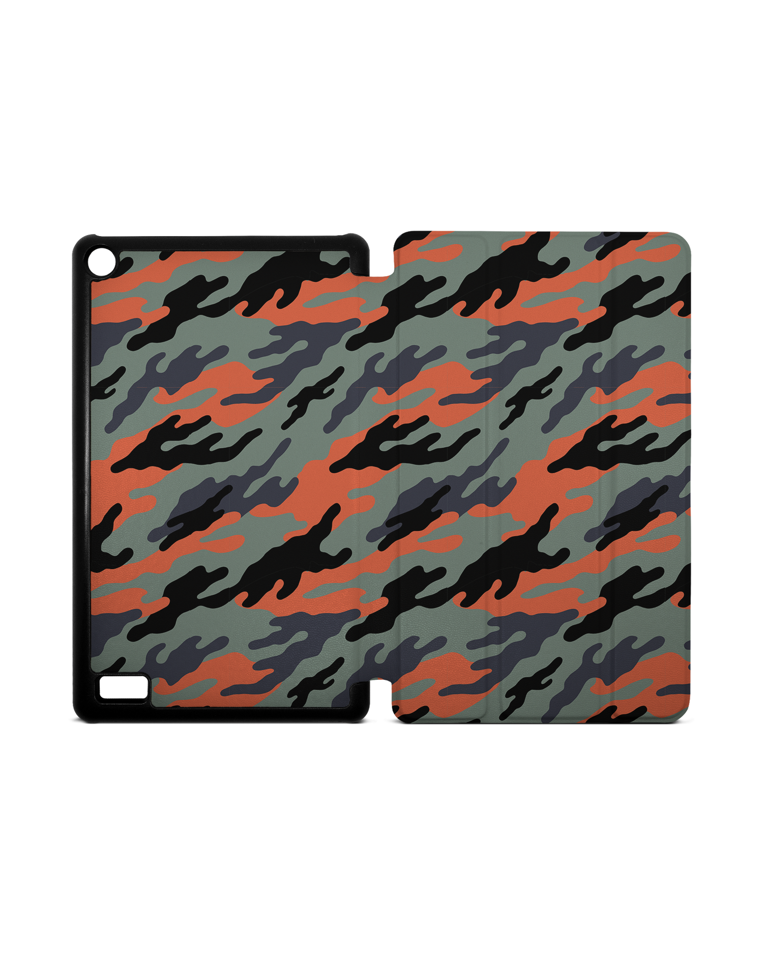 Camo Sunset Tablet Smart Case for Amazon Fire 7: Opened