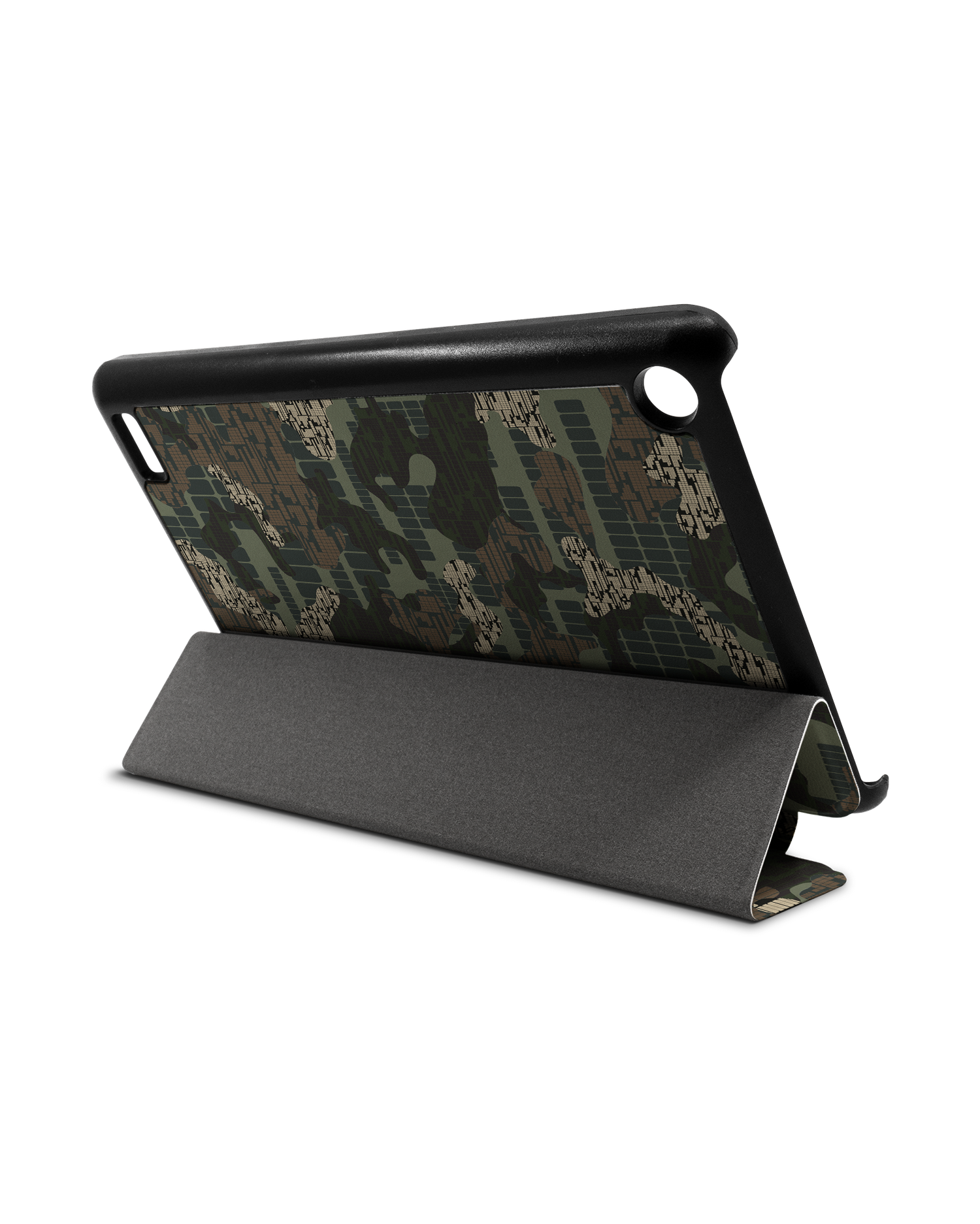 Green Camo Mix Tablet Smart Case for Amazon Fire 7: Used as Stand