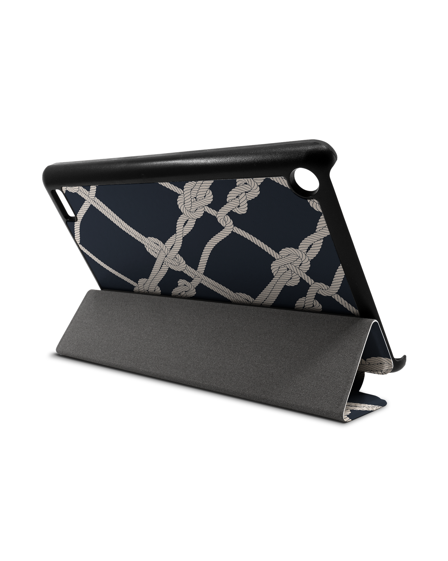 Nautical Knots Tablet Smart Case for Amazon Fire 7: Used as Stand