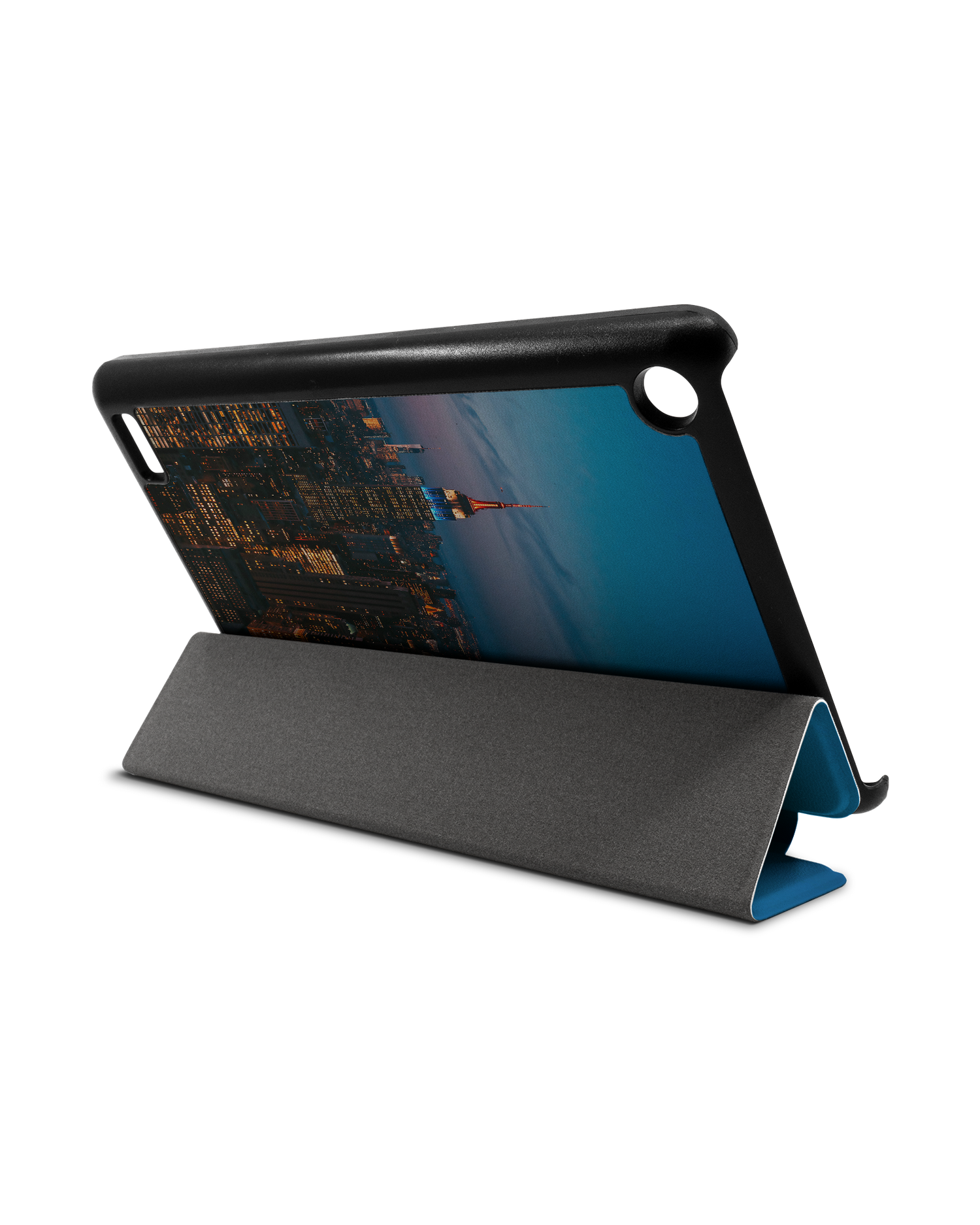 New York At Dusk Tablet Smart Case for Amazon Fire 7: Used as Stand