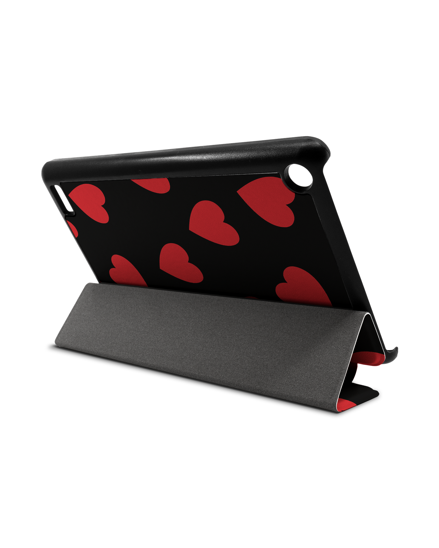 Repeating Hearts Tablet Smart Case for Amazon Fire 7: Used as Stand