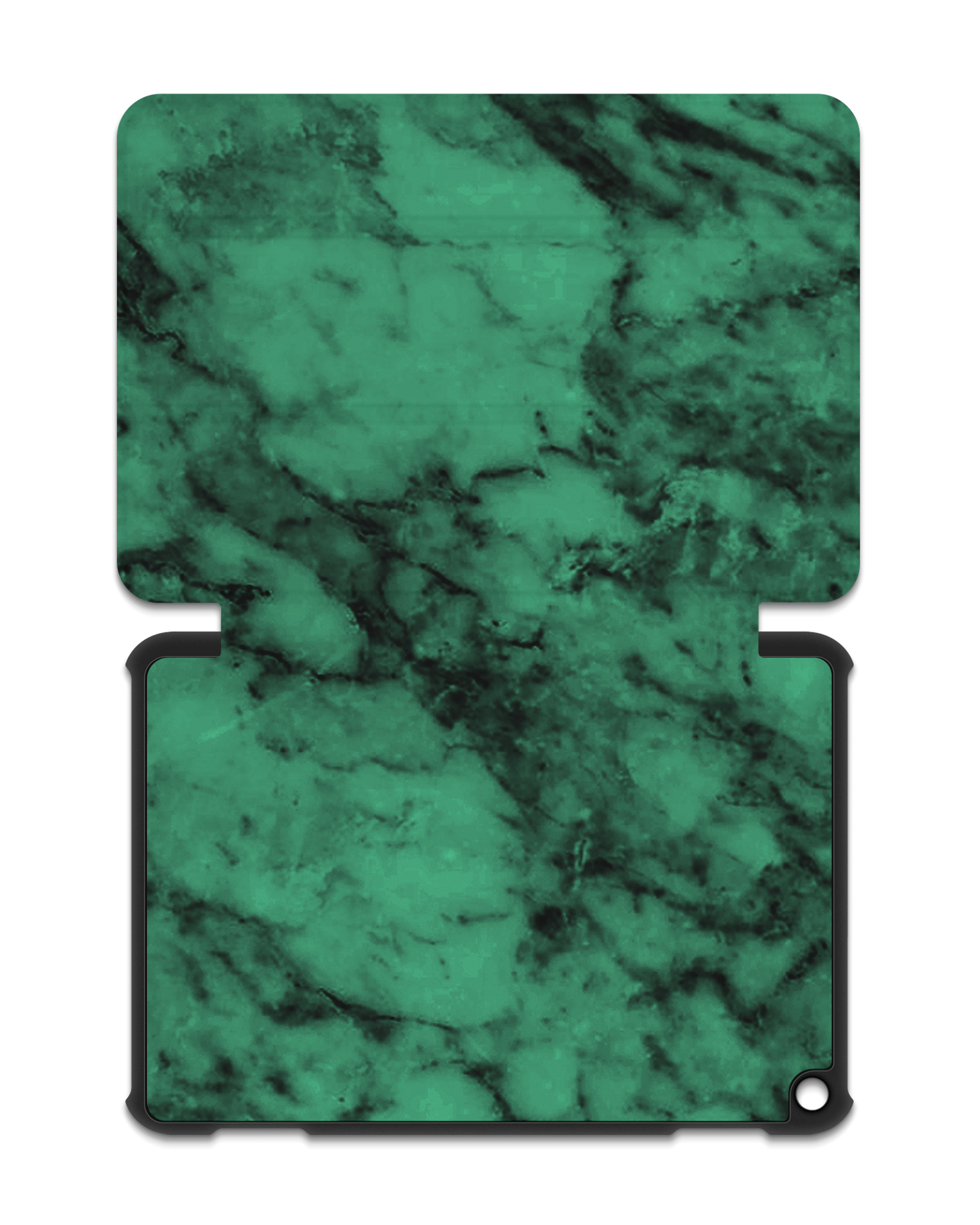Green Marble Tablet Smart Case for Amazon Fire HD 8 (2022), Amazon Fire HD 8 Plus (2022), Amazon Fire HD 8 (2020), Amazon Fire HD 8 Plus (2020): Opened