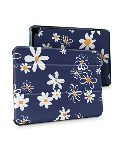 Navy Daisies Tablet Smart Case for Amazon Fire HD 8 (2022), Amazon Fire HD 8 Plus (2022), Amazon Fire HD 8 (2020), Amazon Fire HD 8 Plus (2020)