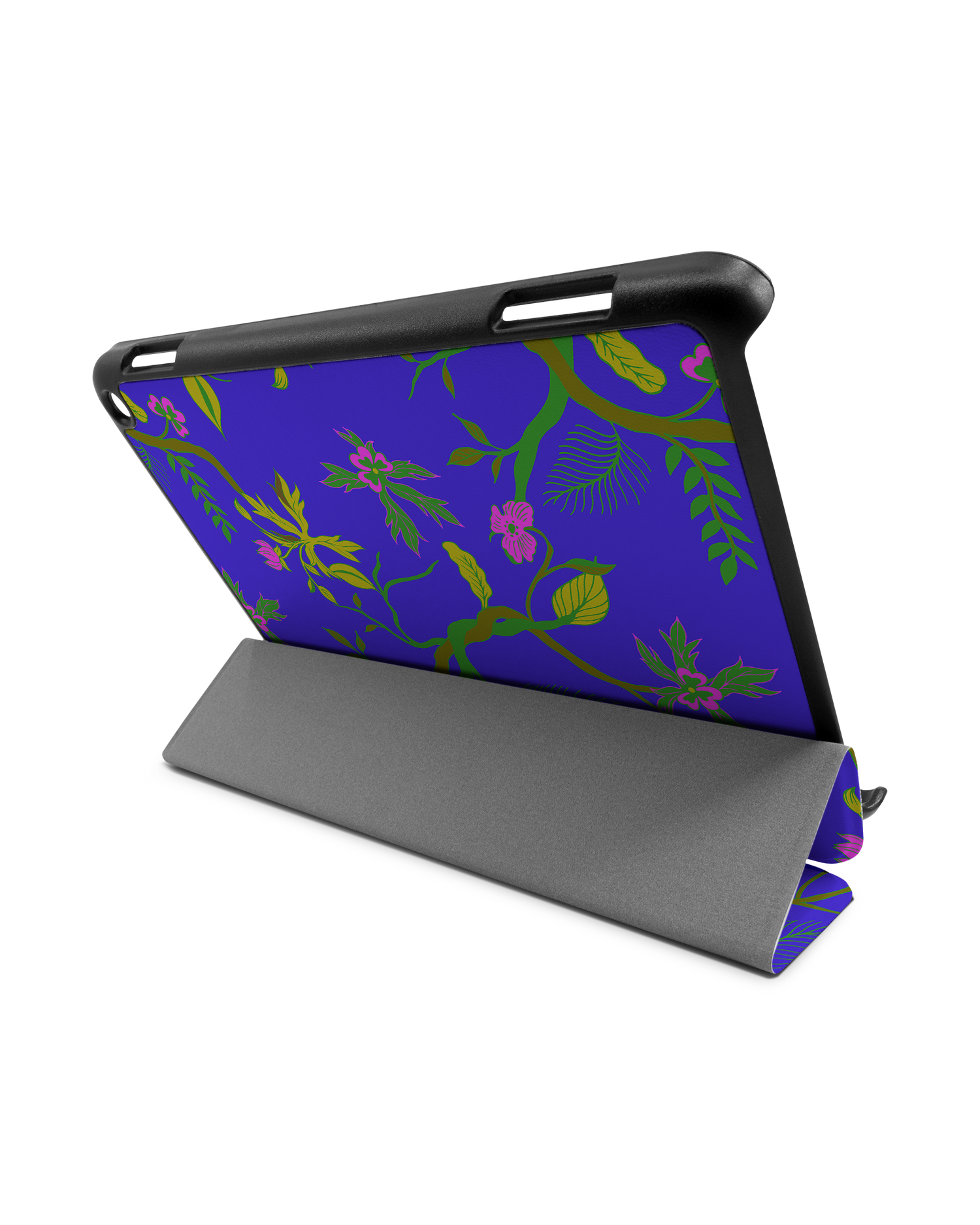 Ultra Violet Floral Tablet Smart Case for Amazon Fire HD 8 (2022), Amazon Fire HD 8 Plus (2022), Amazon Fire HD 8 (2020), Amazon Fire HD 8 Plus (2020): Used as Stand
